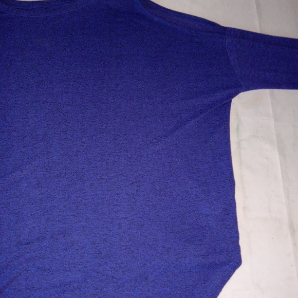 Messimo Purple/Black Marl Cold Shoulder Oversized Sweater Medium - Picture 7 of 7